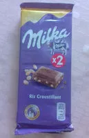Mängden socker i Milka - Riz Croustillant