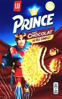 Mängden socker i Prince Chocolat biscuits au blé complet