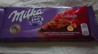 Mängden socker i Milka Collage Framboos, Hazelnoot En Stukjes Pure Chocolade