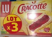 Mängden socker i Cracotte - Tartines craquantes au froment enrichies en fer