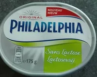 Mängden socker i Philadelphia sans lactose