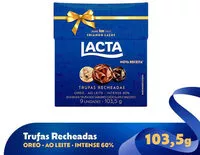 Mängden socker i Trufa De Chocolate Sortida Lacta Caixa 103,5g 9 Unidades