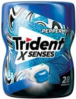 Mängden socker i Goma De Mascar Peppermint Zero Açúcar Trident X Senses Pote 54g 28 Unidades