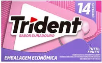 Mängden socker i Goma De Mascar Tutti Frutti Zero Açúcar Trident Caixa 25,2g 14 Unidades Embalagem Econômica