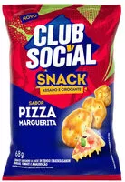 Mängden socker i Snack Assado Crocante Pizza Marguerita Club Social Pacote 68g