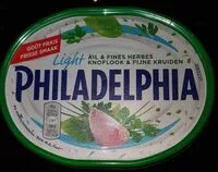 Mängden socker i Philadelphia ail et fines herbes
