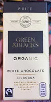 Mängden socker i Black's Organic White Chocolate Bar