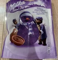 Mängden socker i bonbons au lait du pays alpin milka