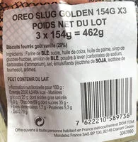 Mängden socker i Oreo slug golden