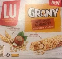 Mängden socker i Grany barre cereale noisette