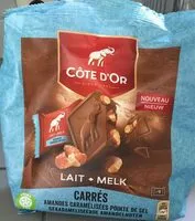 Mängden socker i Carrés lait amandes caramélisées pointe de sel