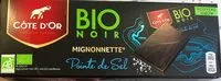 Mängden socker i Bio noir mignonnette pointe de sel