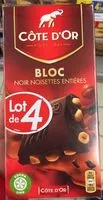 Mängden socker i Chocolat noir noisettes entières