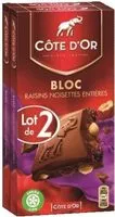 Cote 2x180g bloc lt rais nois