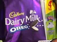 Mängden socker i Cadbury Dairy Milk Oreo Chocolate Multipack 4 X41G