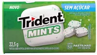 Mängden socker i Pastilha Menta Zero Açúcar Trident Mints Lata 22,5g 50 Unidades