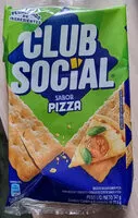 Mängden socker i Pack Biscoito Pizza Club Social Pacote 141g 6 Unidades