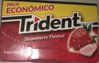 Mängden socker i Trident Strawberry Flavour