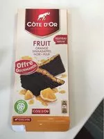 Chocolat noir orange Côte d'Or