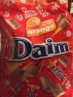 Mängden socker i Daim orange