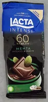 Mängden socker i Lacta Intense Chocolate 60% Cacau Sabor Menta Intenso & Macio