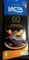 Mängden socker i Lacta Intense 60% Cacau com Laranja