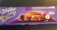 Mängden socker i Milka Raisins & Noisettes