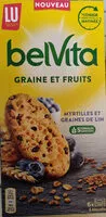 Mängden socker i BELVITA Graine et fruits Myrtilles Graines de lin