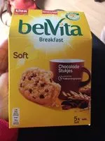 Mängden socker i Belvita breakfast pepites de chocolat