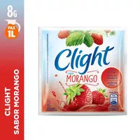 Mängden socker i Refresco Em Pó Morango Zero Açúcar Clight Pacote 8g