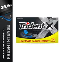 Mängden socker i Goma De Mascar Intense Zero Açúcar Trident Xfresh Caixa 26,6g 14 Unidades Leve Mais Pague Menos