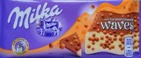 Mängden socker i Milka waves with caramel crispearls