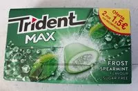 Mängden socker i Trident max Frost spearmint