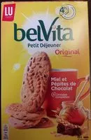 Mängden socker i Belvita Original Petit-Déjeuner miel et pépites de chocolat