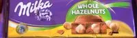 Mängden socker i Whole hazelnuts