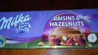 Mängden socker i Milka Raisins & Hazelnuts 270G