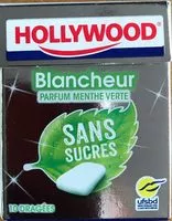 Mängden socker i Hollywood blancheur parfum menthe verte sans sucres
