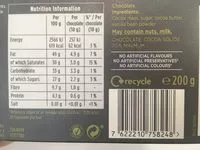 Mängden socker i Dark chocolate 70% cocoa