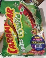 Mängden socker i Carambar goûts fruits
