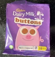 Mängden socker i Dairy milk buttons