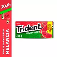 Mängden socker i Goma De Mascar Melancia Zero Açúcar Trident Caixa 30,6g 18 Unidades