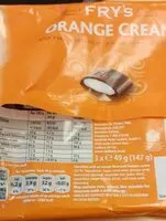 Mängden socker i FRY'S ORANGE CREAM