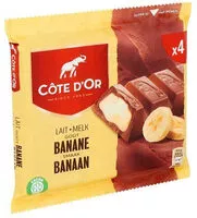 Mängden socker i Chocolat lait gout banane