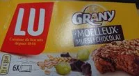 Mängden socker i Grany Moelleux muesli chocolat - biscuits