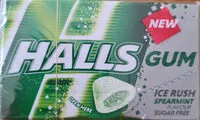 Mängden socker i HALLS MAX GUM