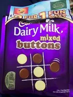 Mängden socker i Dairy Milk Mixed Buttons Bag