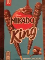 Mängden socker i Mikado king - Biscuits nappés de chocolat