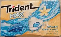 Mängden socker i Trident MAX splash vanilla mint