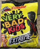 Mängden socker i Very Bad Kids - Confiseries gélifiées aromatisées recouvertes de sucre acidulé