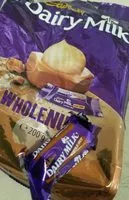 Mängden socker i Cadbury dairy milk chocolate wholenut